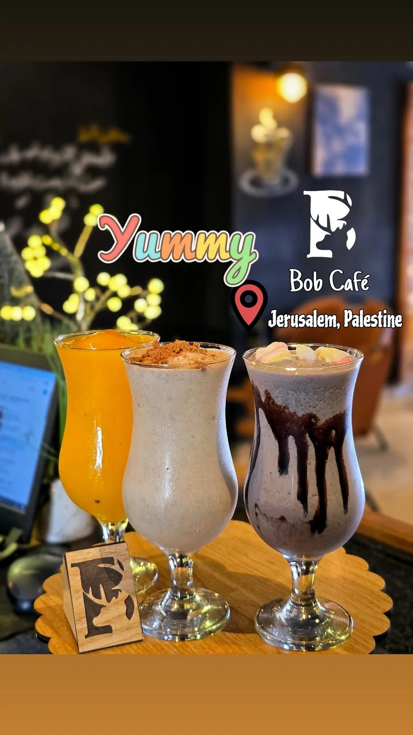 Bob Cafe colorful cold drinks